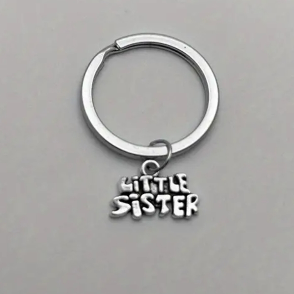 Stainless Steel Set of 3 Sister Keychains Gifts, Big,Middle, Little Sisters, NEW - Picture 4 of 5